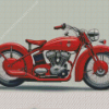 Red Indian Scout Motorcycle Diamond Painting