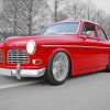 Red Volvo Car Diamond Painting