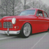 Red Volvo Car Diamond Painting