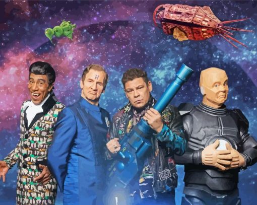 Red Dwarf Characters Diamond Painting