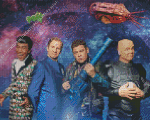 Red Dwarf Characters Diamond Painting