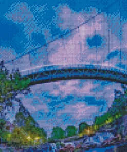 Reedy River Bridge In Greenville Diamond Painting