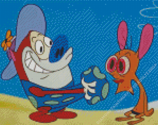 Ren And Stimpy Diamond Painting