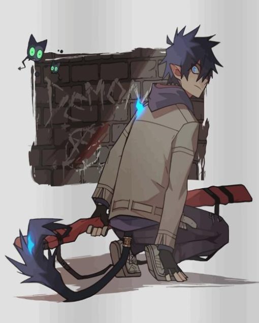 Rin Okumura Character Art Diamond Painting