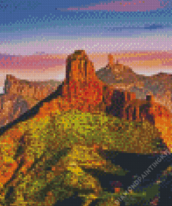 Roque Bentayga Gran Canaria Diamond Painting