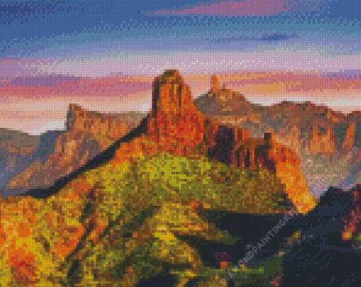 Roque Bentayga Gran Canaria Diamond Painting