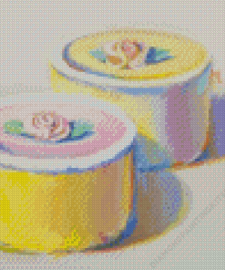 Rosebud Cake by Wayne Thiebaud Marie Diamond Painting