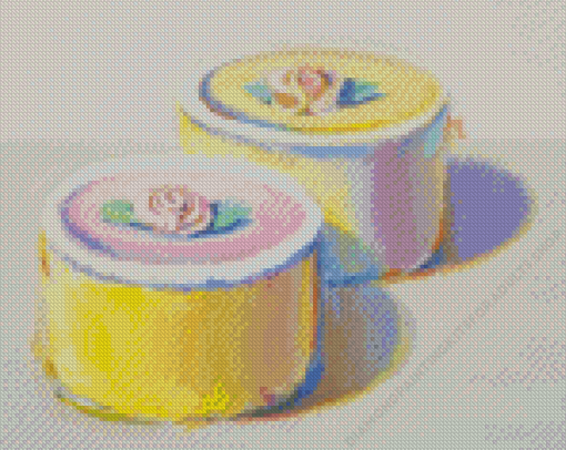 Rosebud Cake by Wayne Thiebaud Marie Diamond Painting