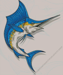 Sailfish Fish Art Diamond Painting