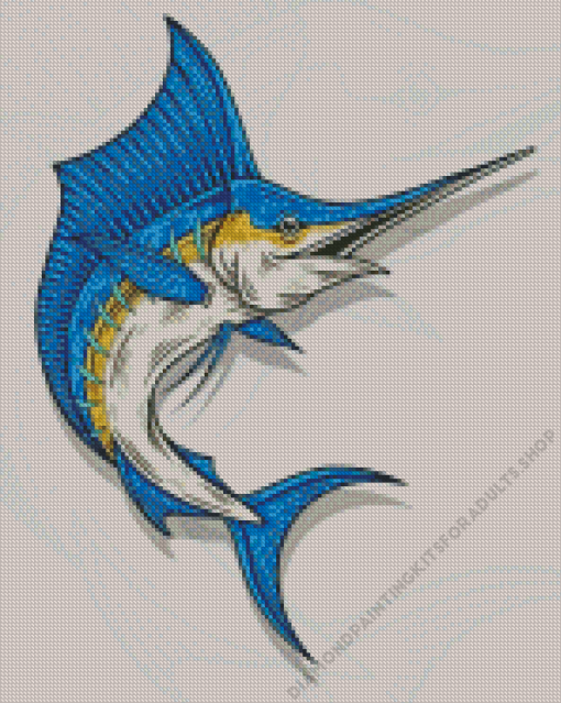 Sailfish Fish Art Diamond Painting