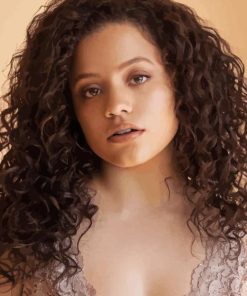 Sarah Jeffery With Curly Hair Diamond Painting