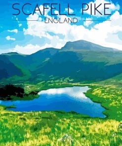 Scafell Pike England Poster Diamond Painting