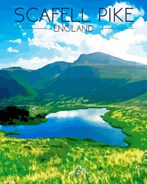 Scafell Pike England Poster Diamond Painting