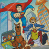 Scooby Doo And Superman Diamond Painting