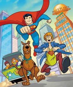 Scooby Doo And Superman Diamond Painting