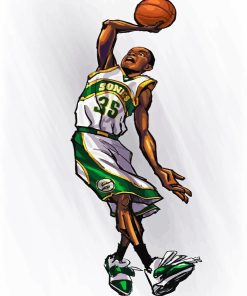 Seattle Supersonics Player Art Diamond Painting