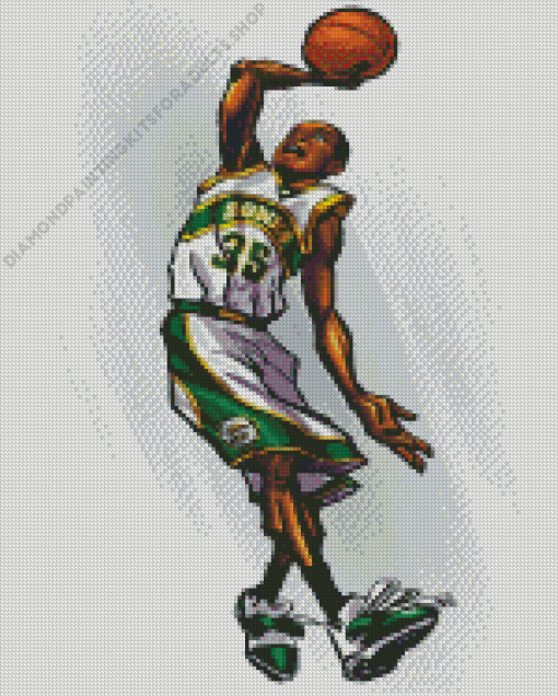 Seattle Supersonics Player Art Diamond Painting