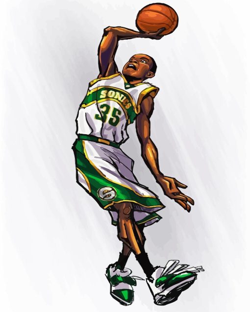 Seattle Supersonics Player Art Diamond Painting