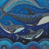 Sharks Aboriginal Diamond Painting