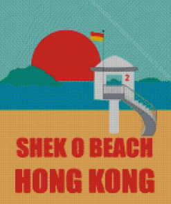 Shek O Beach Hong Kong Poster Diamond Painting