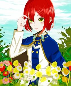 Shirayuki Red Haired Girl Diamond Painting