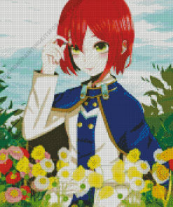 Shirayuki Red Haired Girl Diamond Painting