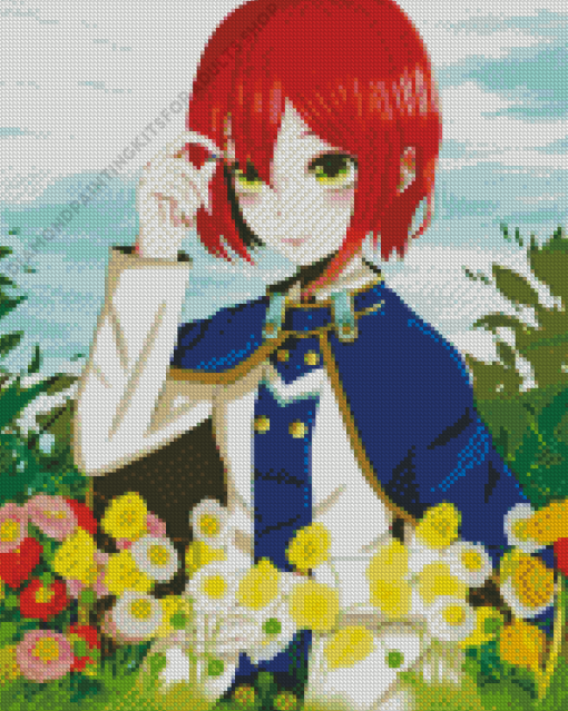 Shirayuki Red Haired Girl Diamond Painting