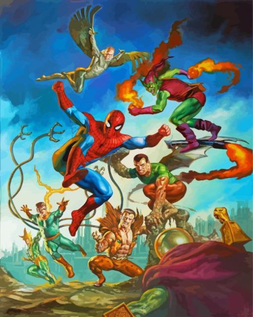 Sinister Six Animation Diamond Painting