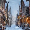 Snowy Hogsmeade Diamond Painting