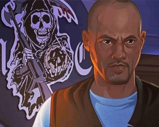 Sons Of Anarchy Happy Lowman Diamond Painting