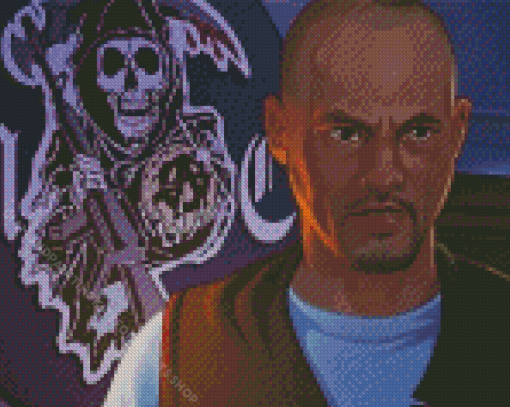 Sons Of Anarchy Happy Lowman Diamond Painting