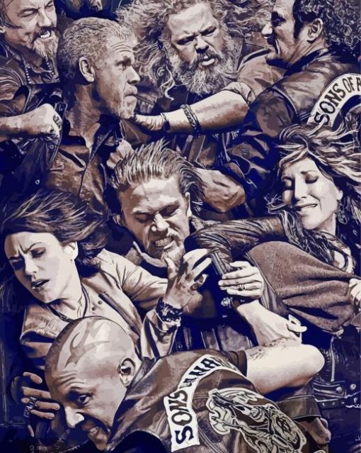 Sons of Anarchy Drama Serie Diamond Painting