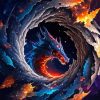 Space Dragon Art Diamond Painting