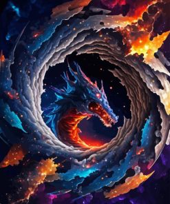 Space Dragon Art Diamond Painting