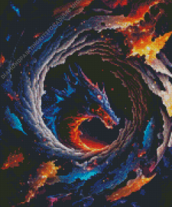 Space Dragon Art Diamond Painting