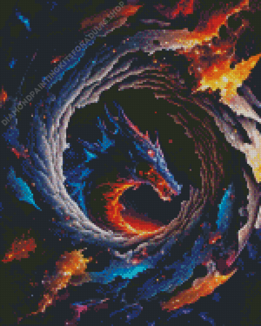 Space Dragon Art Diamond Painting