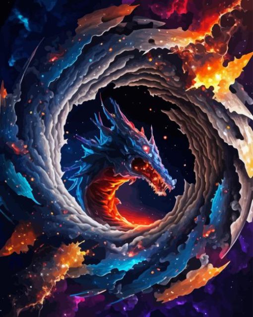 Space Dragon Art Diamond Painting