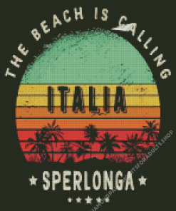 Sperlonga Italy Poster Diamond Painting