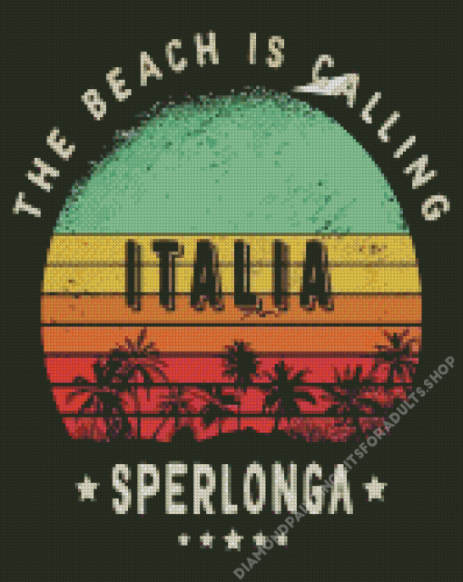 Sperlonga Italy Poster Diamond Painting