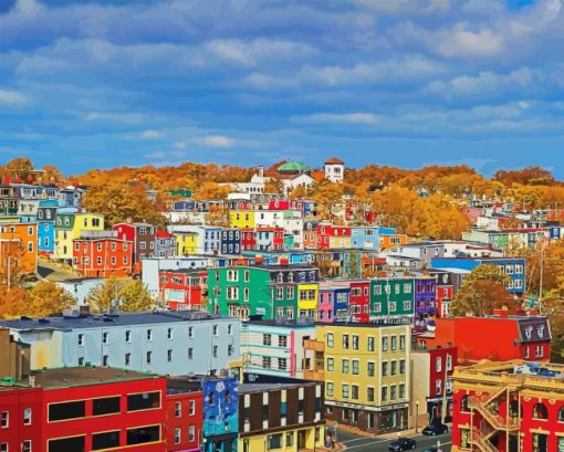 St Johns City Autumn Diamond Painting