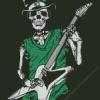 St Patricks Day Rock And Roll Skeleton Diamond Painting