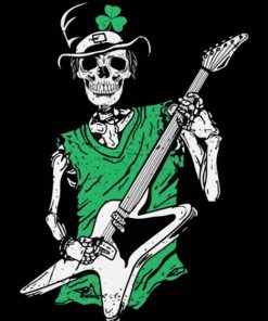 St Patricks Day Rock And Roll Skeleton Diamond Painting