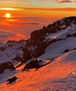 Sunrise On Mount Kilimanjaro Diamond Painting