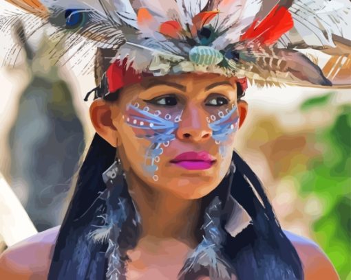 Taino Woman Diamond Painting