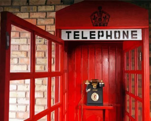 Telephone Booth Diamond Painting