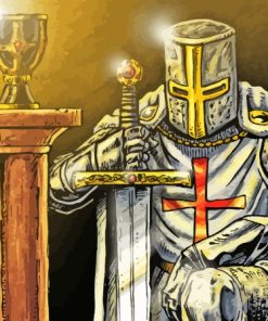 Templar Knight Man Diamond Painting