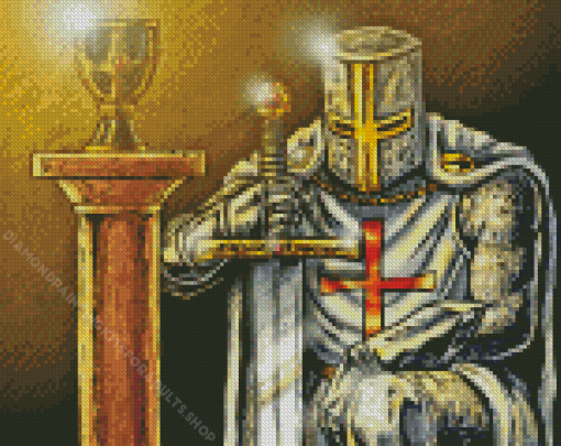 Templar Knight Man Diamond Painting