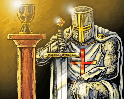 Templar Knight Man Diamond Painting