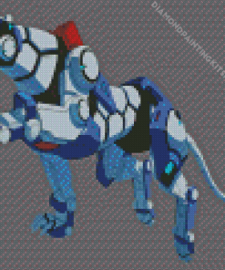 The Blue Lion From Voltron Diamond Painting