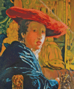 The Girl With The Red Hat Diamond Painting